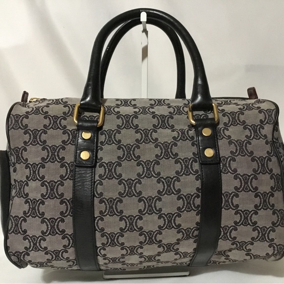 Authentic CELINE Boston Bag Canvas - Picture 2 of 13
